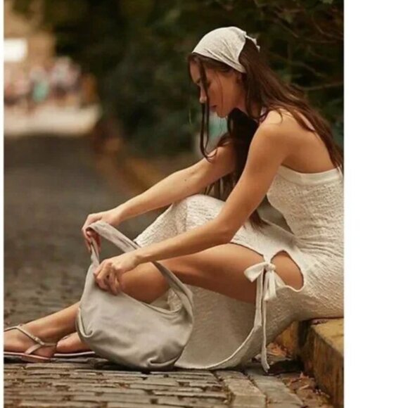 Free People Free-Est Women Natural Sea Foam Midi Dress Size S NWOT 98$+TAX - Picture 3 of 8